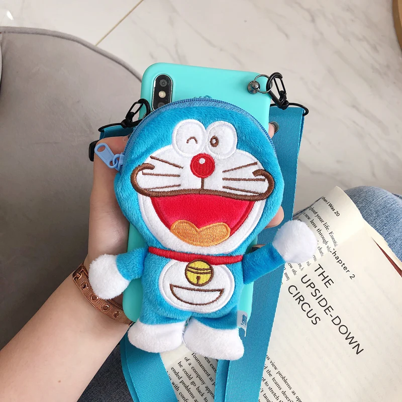 Сэм S10 Doraemon чехол милых монстров Обложка кошелька подарок для ребенка для samsung Galaxy S9 плюс S8 Note8 note9 сумка обложка+ ремень