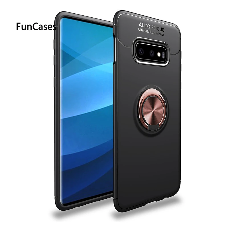 RoseGold Black Магнитный автомобильный держатель чехол для samsung Galaxy Note9 S10 E 5G S9 S8 J4 J6 A6 плюс J8 A7 A9 A8s J3 J5 J7 чехол для телефона - Цвет: RoseGold Black