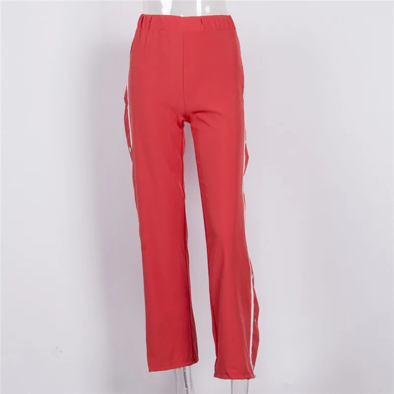 Модные Повседневное Для женщин Дамы Мотобрюки вырезать высокое Разделение сбоку