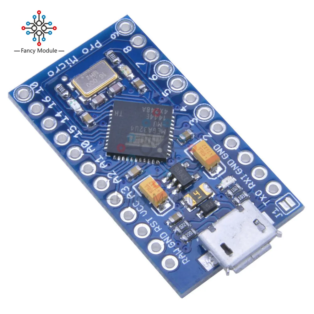 Плата Micro USB ATmega32U4 Pro 3 В 8 МГц модуль для Arduino/Leonardo ATMega 32U4 контроллер Pro-Micro замена