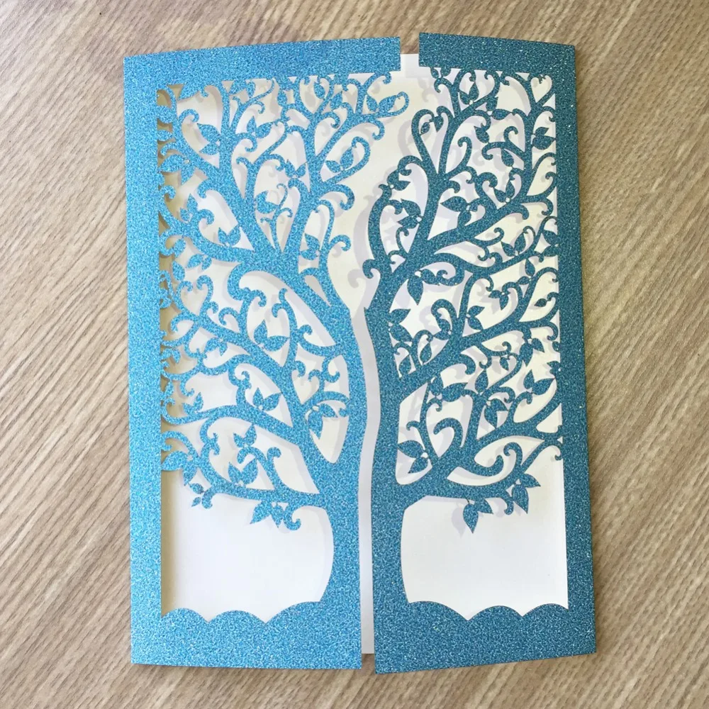 Бесплатная доставка 12 шт блестящее Золотое винтажное дерево