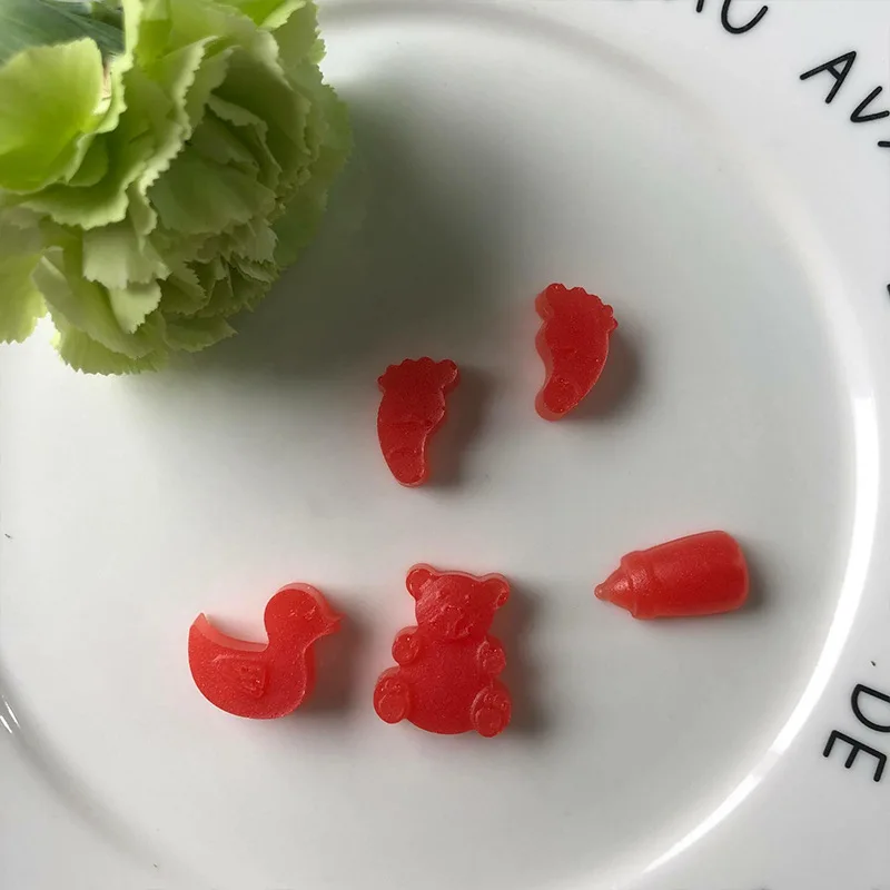 3D Силиконовые шоколадные помадные формы DIY Gummy Bear бутылки ноги утки украшения