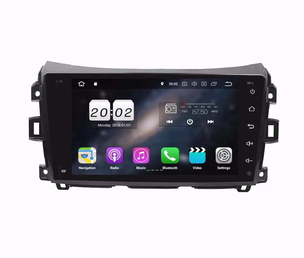 1024*600 9 &quotчетырехъядерный Android 8 1 автомобильный аудио dvd плеер для Nissan Navara 2016