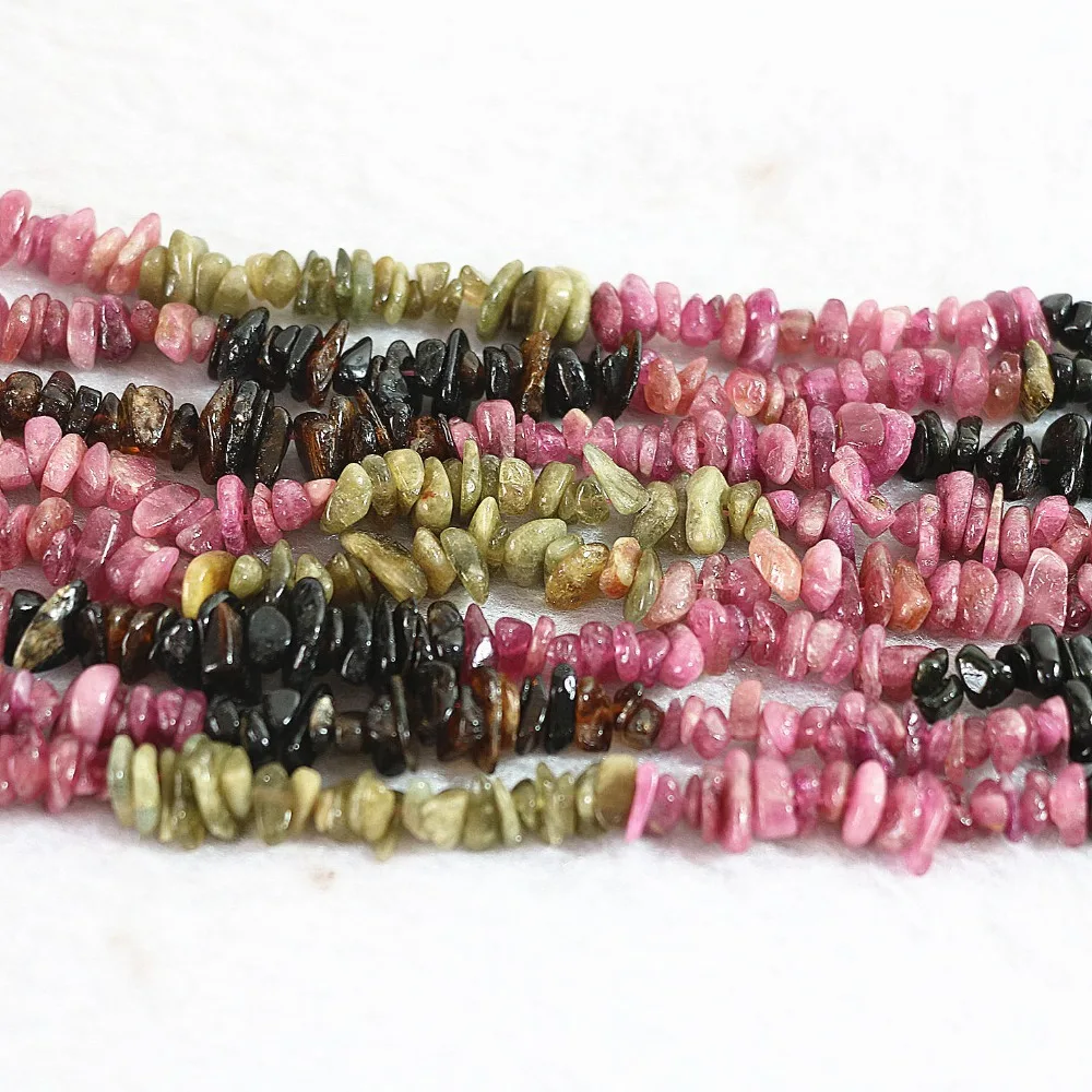 Модные Разноцветные тюрмалиновые камни 5-7 мм нестандартные гравия свободные