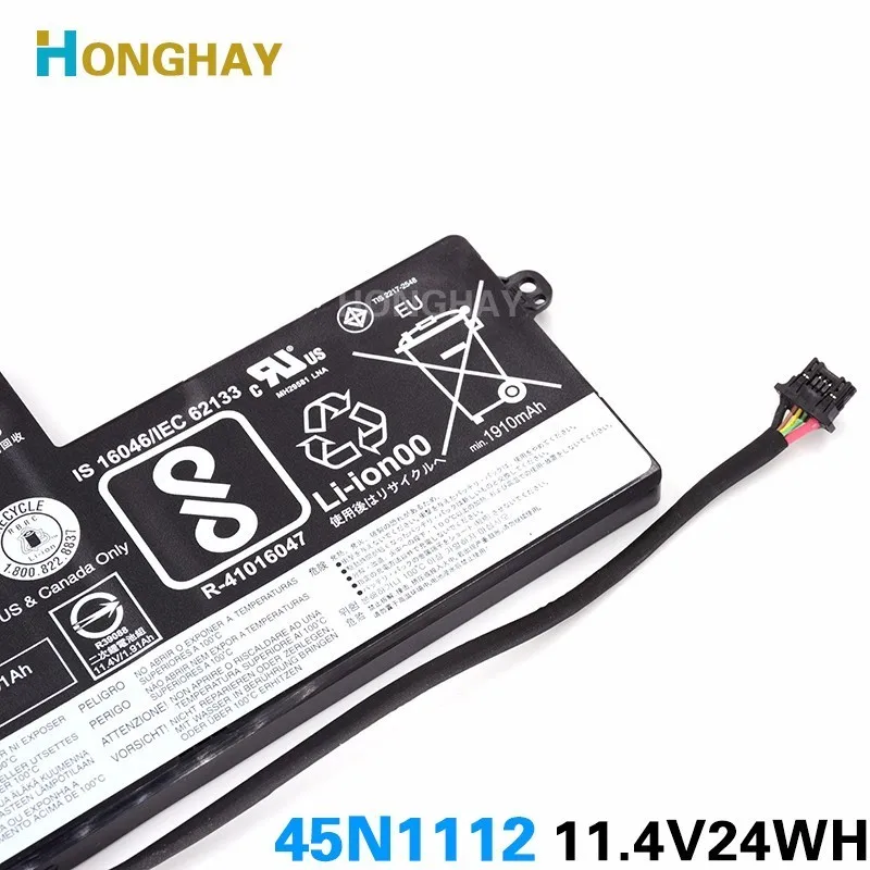 Оригинальный аккумулятор HONGHAY 45N1112 45N1113 для ноутбука Lenovo Thinkpad X240 X240S X250 X250S T440 T440S T540