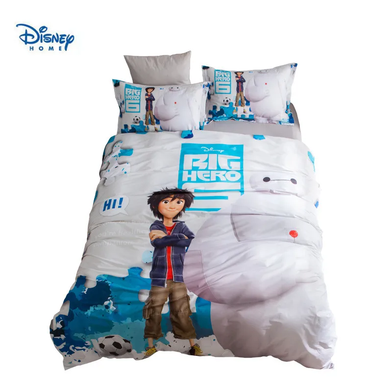

Big Hero Baymax Bedding set for Kids Bedroom Decor Cotton Bed Sheets Duvet Coves Twin Size Home Textile Full Queen Coverlet Boys