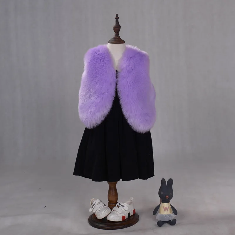 Новинка 2017 меховой жилет Kindstraum для девочек зимнее меховое пальто детей Детский