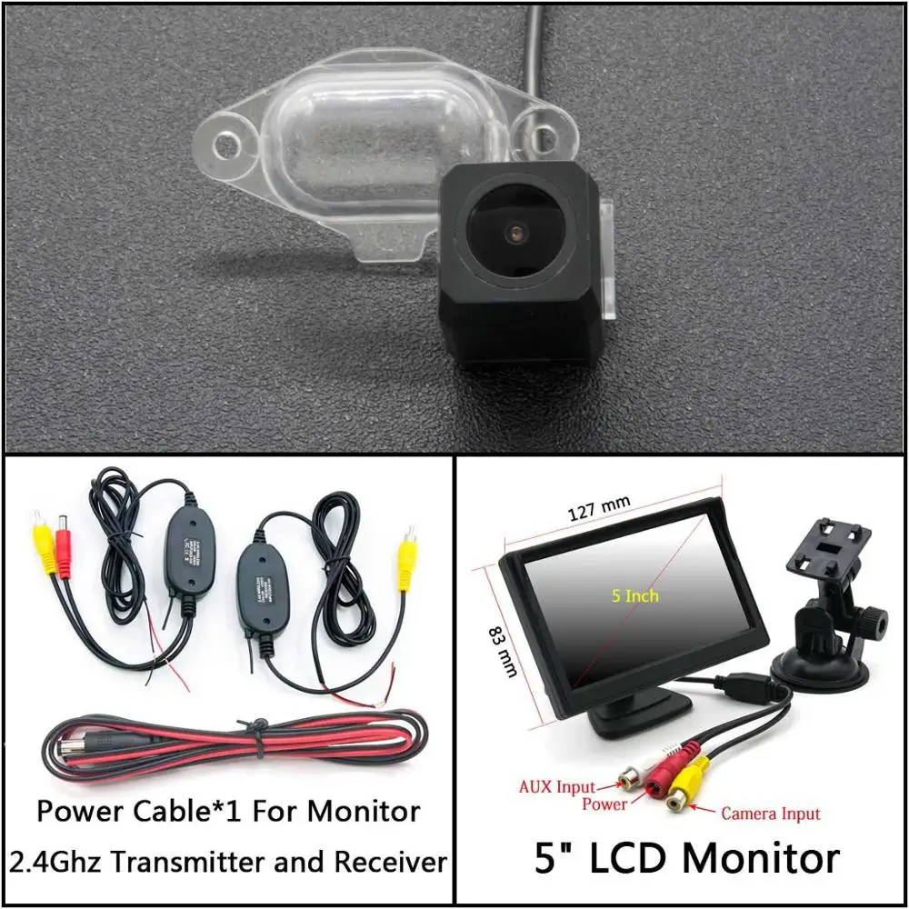C Wireless 5inch LCD Full HD камера заднего вида для Nissan X-Trail Almera Pathfinder R50 Cefiro Avenir/Avenir Cargo/Expert автомобильный парковочный зеркальный монитор - Название цвета: C Wireless 5inch LCD