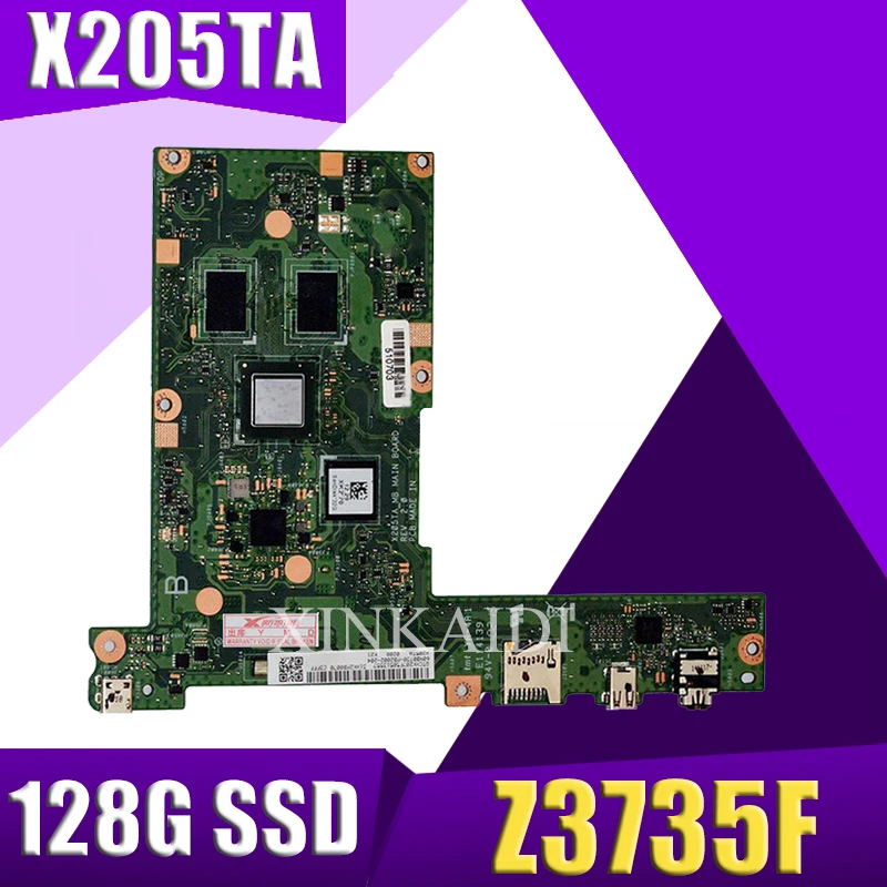 

XinKaidi X205TA laptop motherboard For ASUS X205TA X205T motherboard 2G/Z3735F 128G SSD