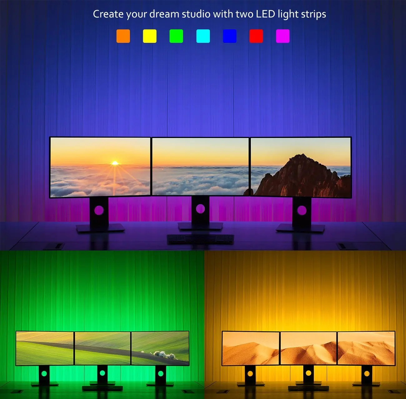 USB светодиодный фоновый светильник для телевизора 5050RGB ТВ задний светильник полоса USB скачки шасси 5 В Цвет Гибкий эпоксидный водонепроницаемый для ТВ