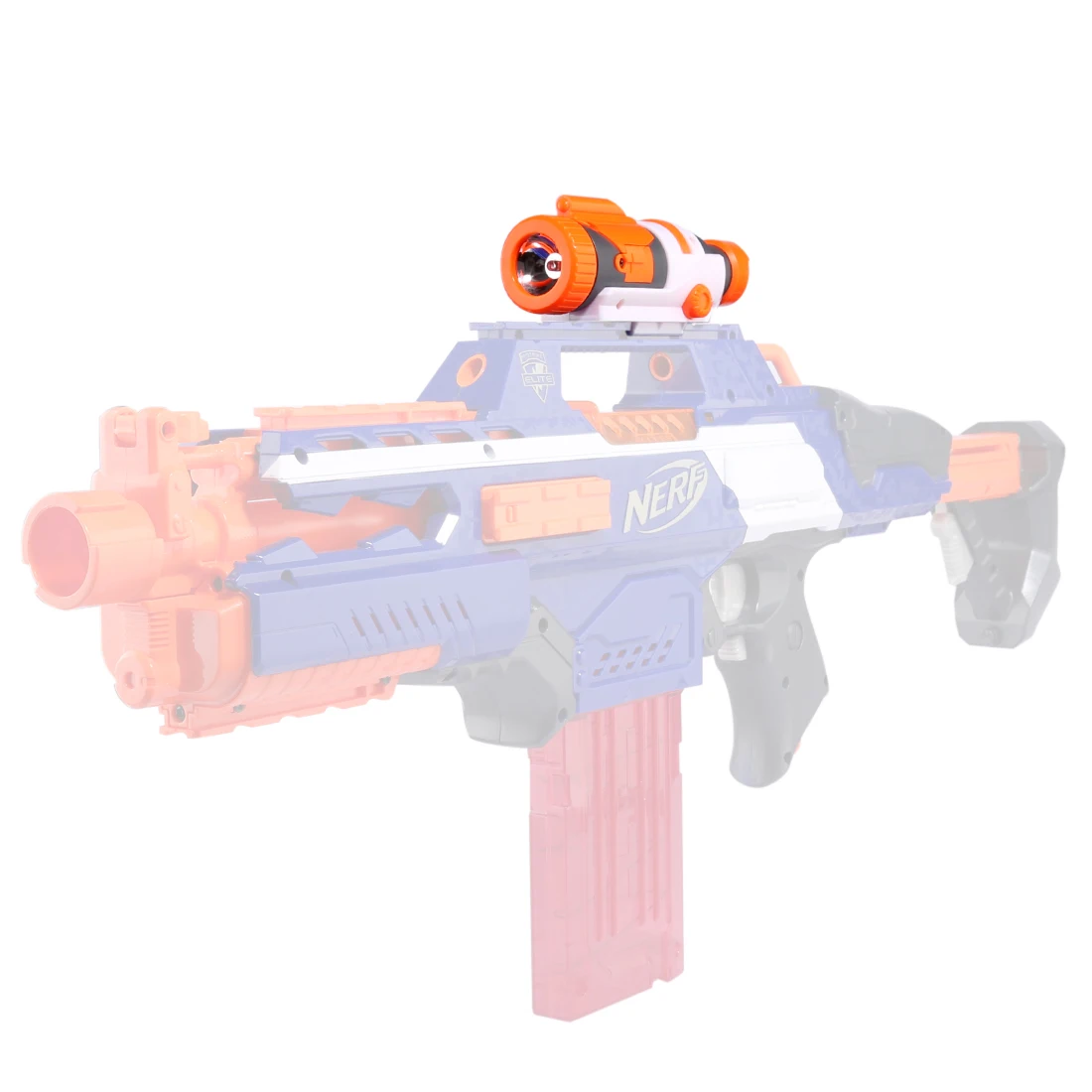 Модифицированная часть тактический фонарик для Nerf Элитной серии-оранжевый+ серый