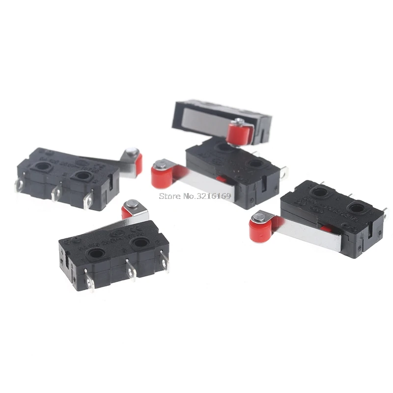 For 10Pcs/Set Mini 3-Pin Tact Switch KW11-3Z 5A 250V Round Handle Clock Microswitch Promotion | Обустройство дома