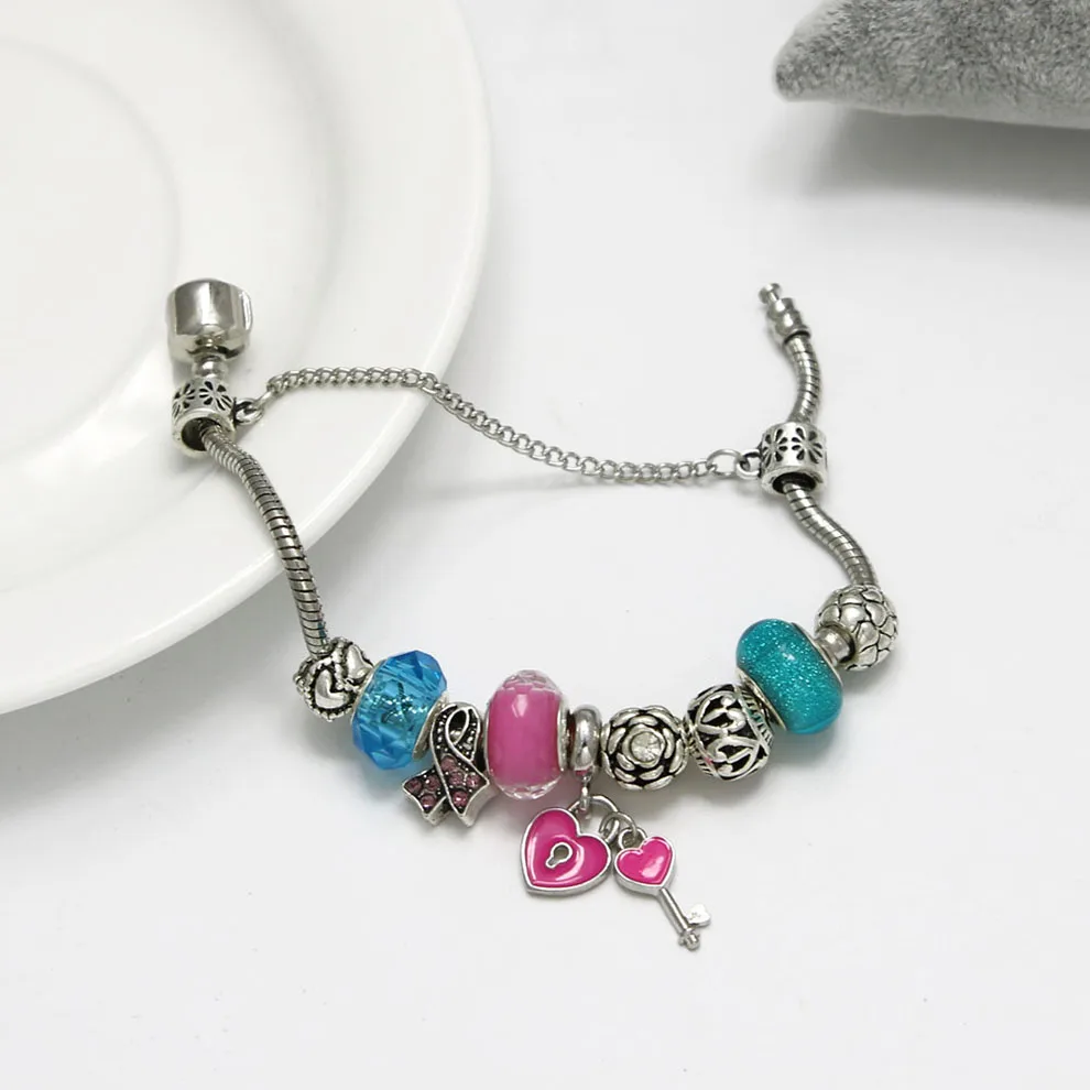 KEORMA украшения в русском и родном стиле розовый ключ кристалл сердце бусины