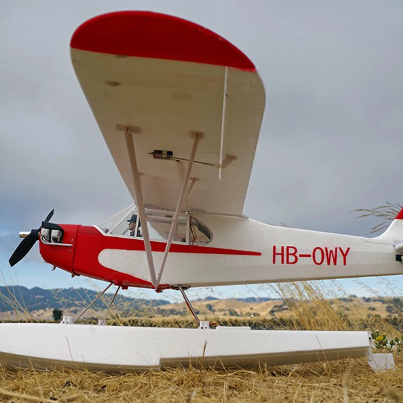 FMS 1400 мм 1,4 м J3 Cub Piper V3 красный тренажер для начинающих 3S(поплавки опционально) PNP RC самолет масштабная модель самолета авион J-3