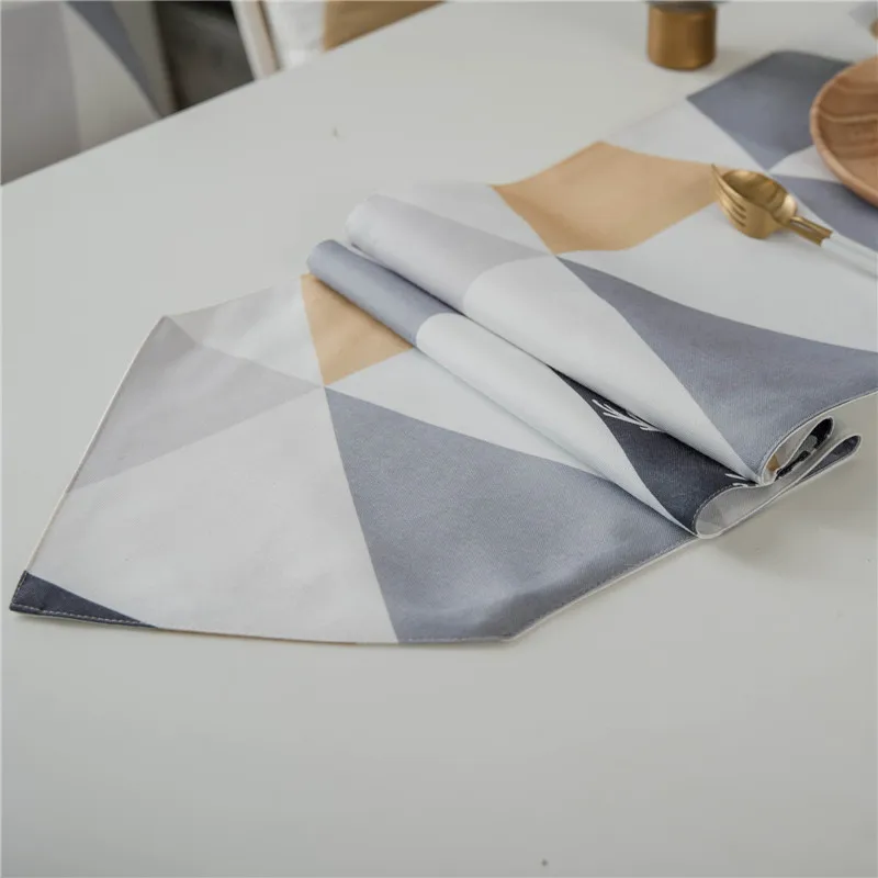 Креативная скатерть с геометрическим принтом флаг современная мода для стола