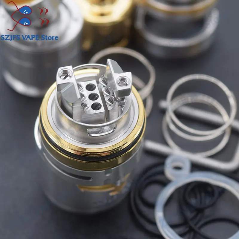 Vapor Giant V6S RTA 23/25mm Rebuildable Tank Atomizer Adjustable Airflow Single/Dual Coil Big Vaporizer v zeus dual/AMMITMTL | Электроника