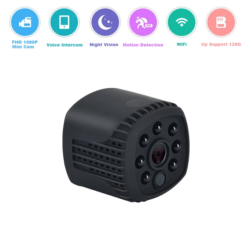 HD 1080P Мини камера ip Беспроводная ПК wifi ночного видения безопасности микро