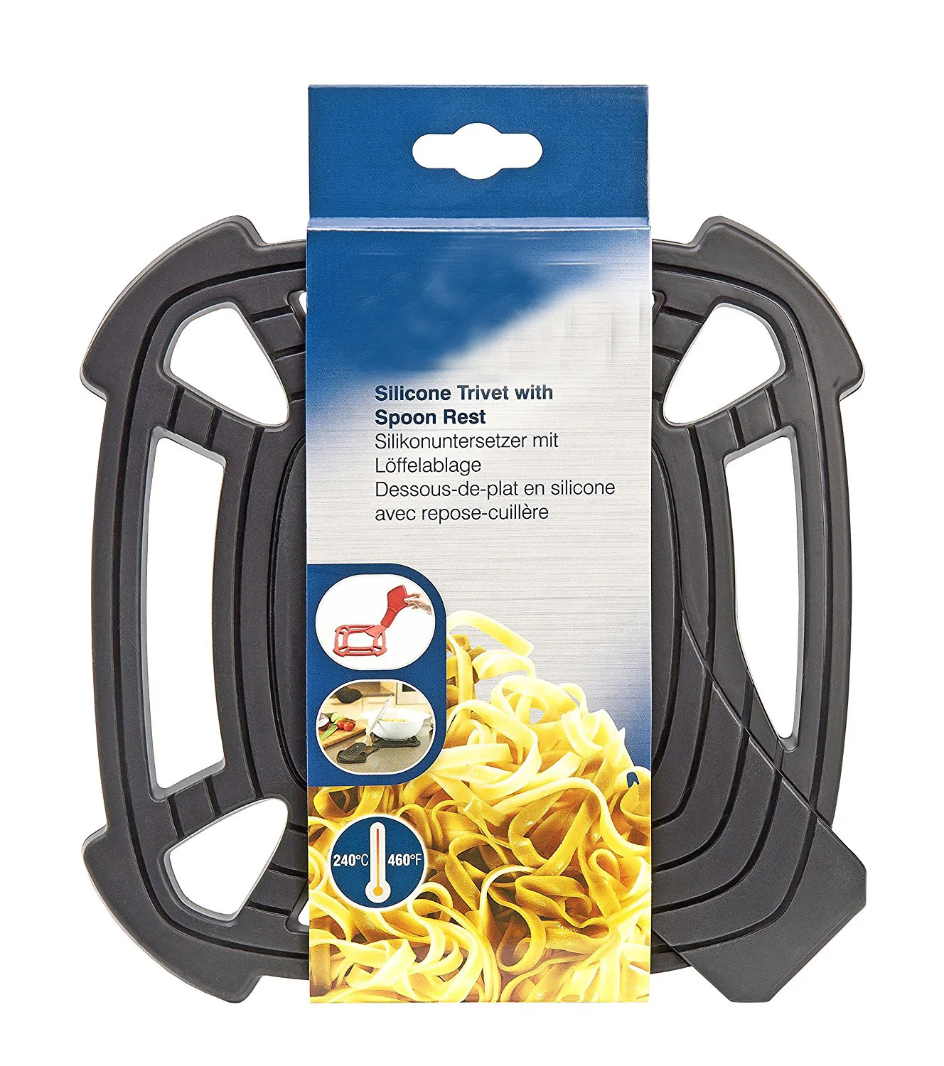 Термостойкая силиконовая подставка с ложкой для горшка Противоскользящий