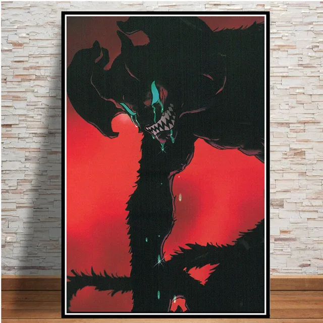 BO xianru510-09 Картина на холсте для украшения дома, настенная живопись devilman crybaby, японское аниме, скандинавские картины, модульный плакат, прикроватный фон - Цвет: BO xianru510-09