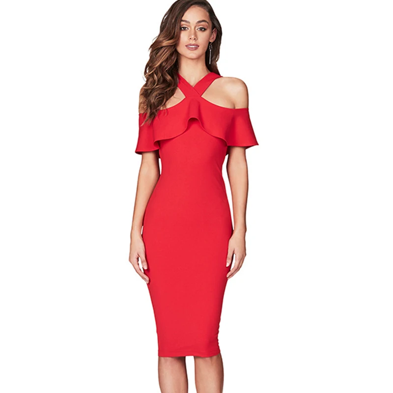 2018 летнее Новое поступление сексуальное вечернее платье с оборками и открытыми