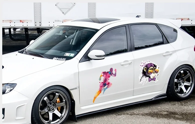 Индивидуальное граффити модифицированное тело автомобиля DIY против творческих