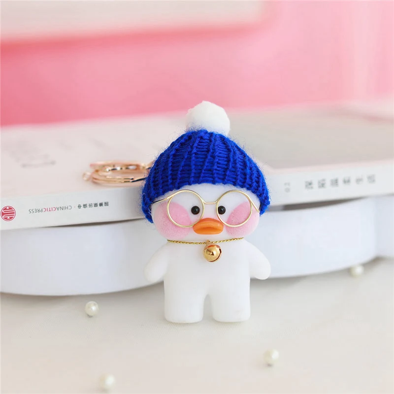 15 1 шт. 8 см Lalafanfan милый брелок игрушка Kawaii кафе мини желтая утка фигурка брелок сумки украшения игрушки для детей - Цвет: 15