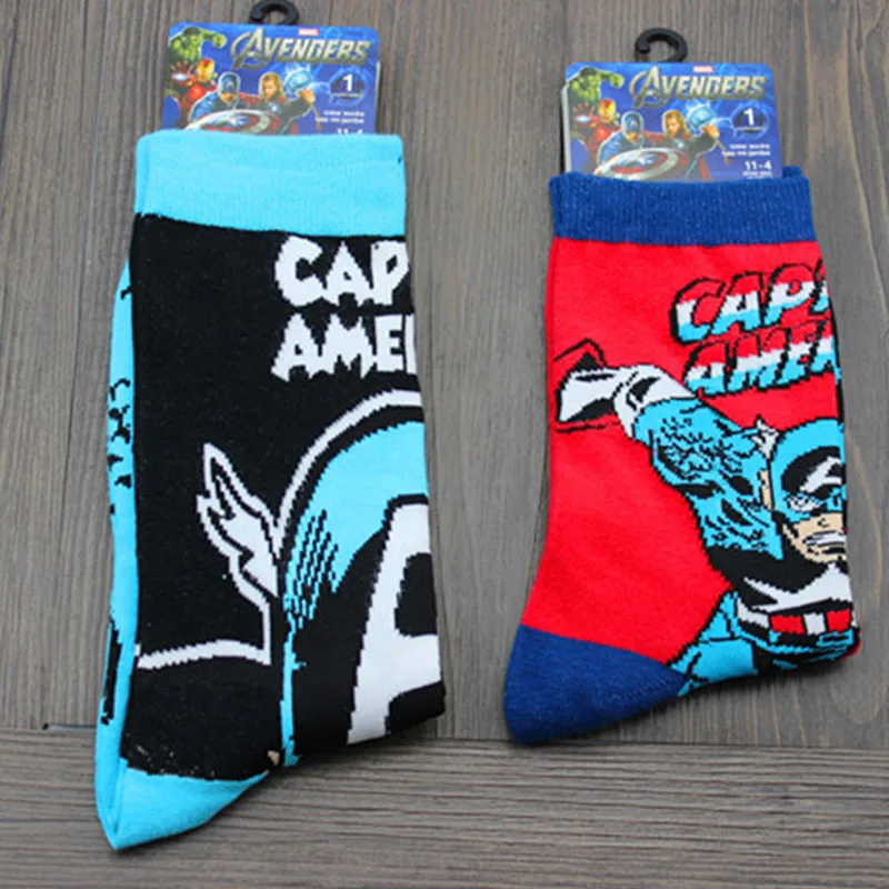 Герой комиксов Marvel общие носки мультфильм Железный человек Капитан Америка до