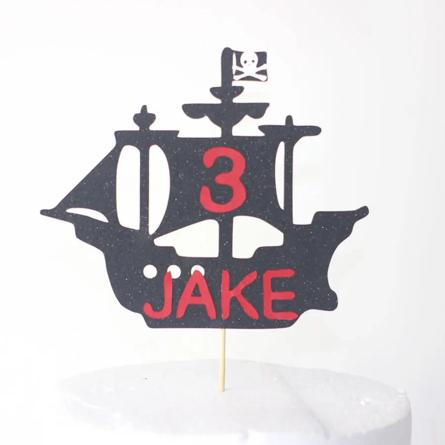 Пиратский корабль торт Топпер пиратвечерние вечеринка Декор пиратский День