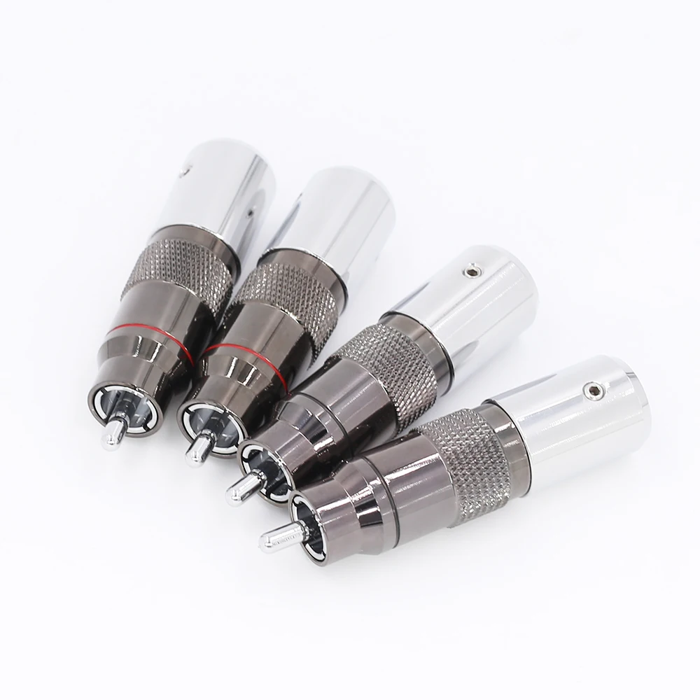 4 шт. Hi-End HiFi родиевое покрытие отпайка терминал RCA HIFI DIY Латунное покрытие родиевое аудио, видео разъемы ТВ тюнер RCA