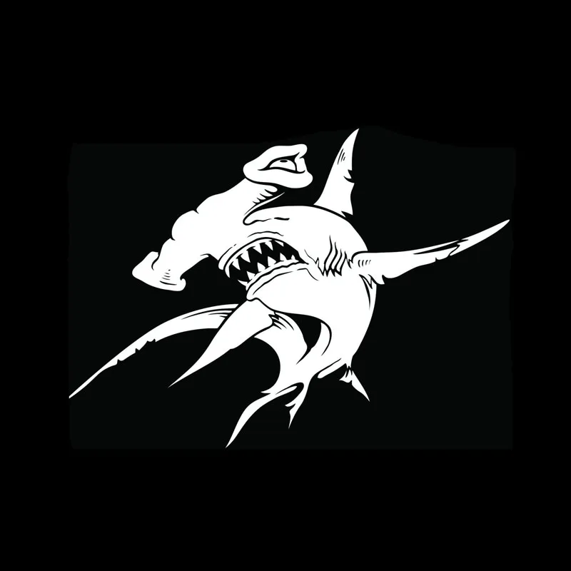 YJZT 16 5 см * 12 Акулья морская Акула злые зубы подводное плавание Автомобильная