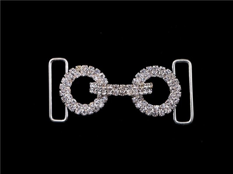 

2018 Limited Promotion Rhinestones Bags Shoes Garment Wholesale Rhinestone Connector For Swimming Wear Bikini Invitation#buc008