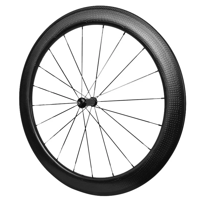 Golf surface carbon wheels 58mm depth 25mm width rims Dimple clincher wheelset power way R36 hubs black 1650g | Спорт и развлечения