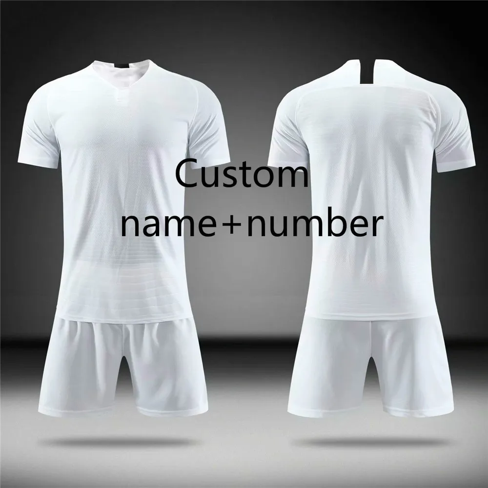 Custom name number Пустые футбольные майки спортивный костюм футбольный тренировочный костюм футбольные Джерси и шорты Спортивная одежда на заказ футбольный Джерси спортивный костюм - Цвет: Custom name number