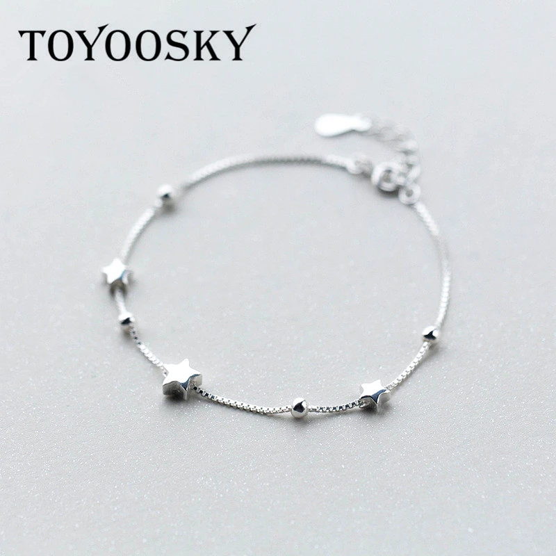 Браслет из стерлингового серебра 925 пробы цепочка в одной коробке матовая