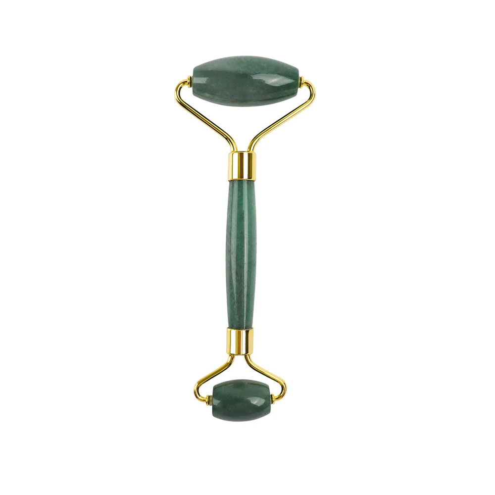 jade roller Нефритовый ролик и Gua Sha набор инструментов настоящий натуральный нефрит ролик для лица глаз шеи антивозрастной нефритовый ролик для массажа лица - Цвет: jade roller