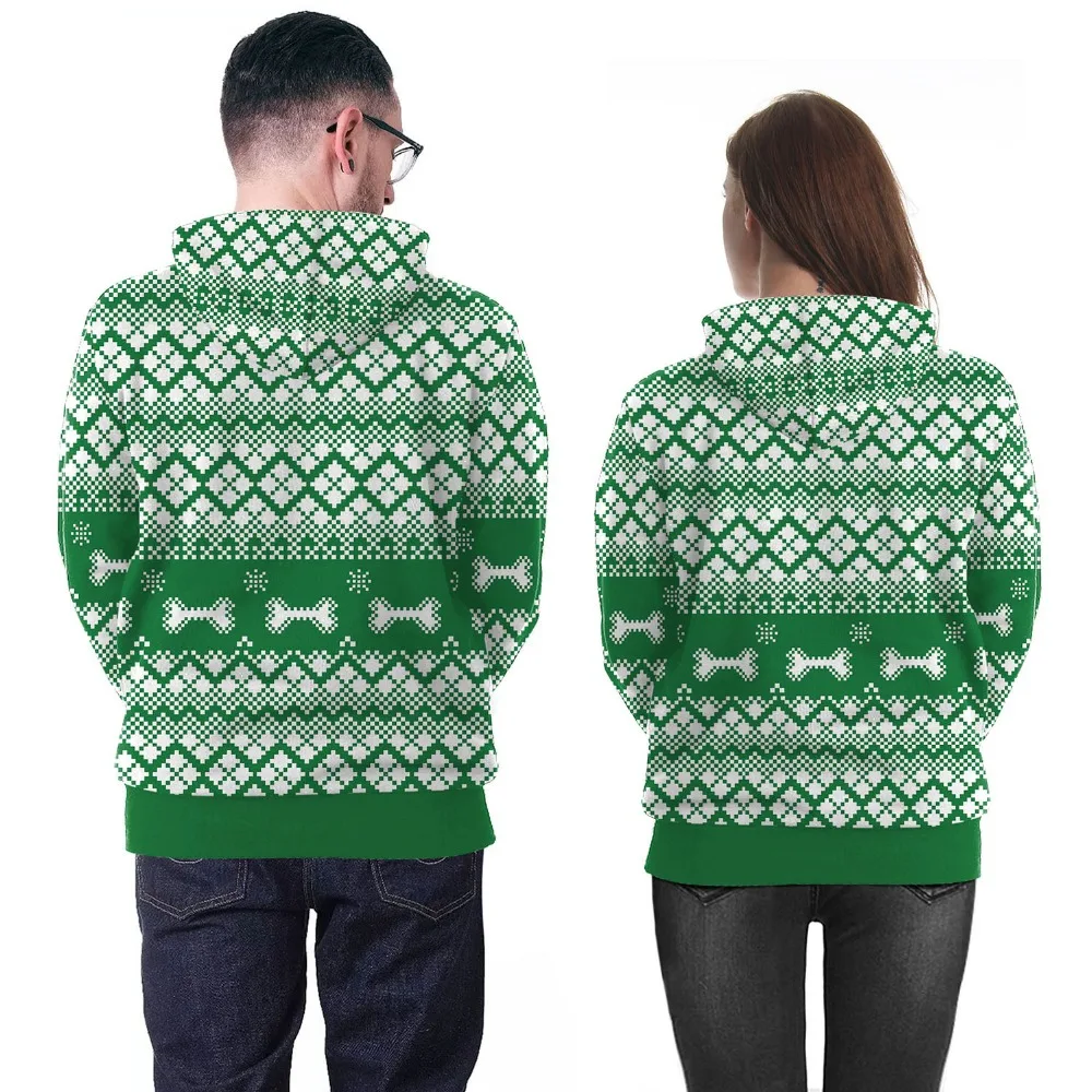 3D Рождественские толстовки для мужчин и женщин 2018 модная Рождественская