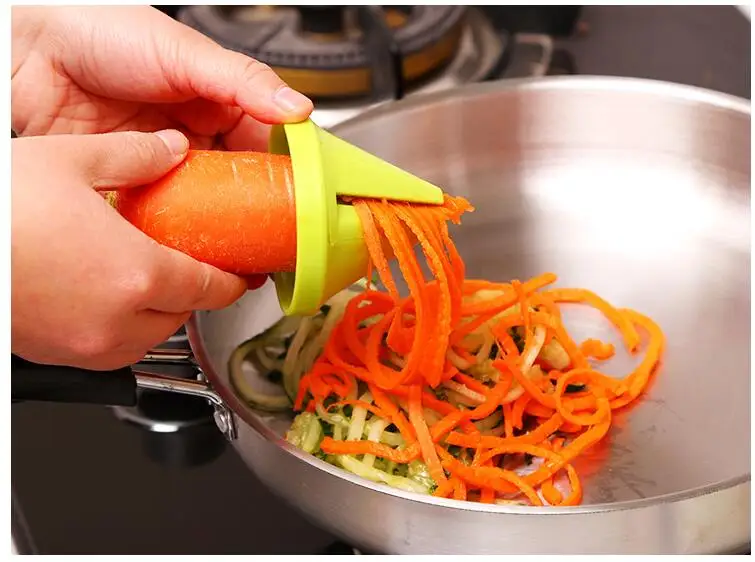 Кухонная спиральная овощерезка в виде воронки для моркови | Дом и сад