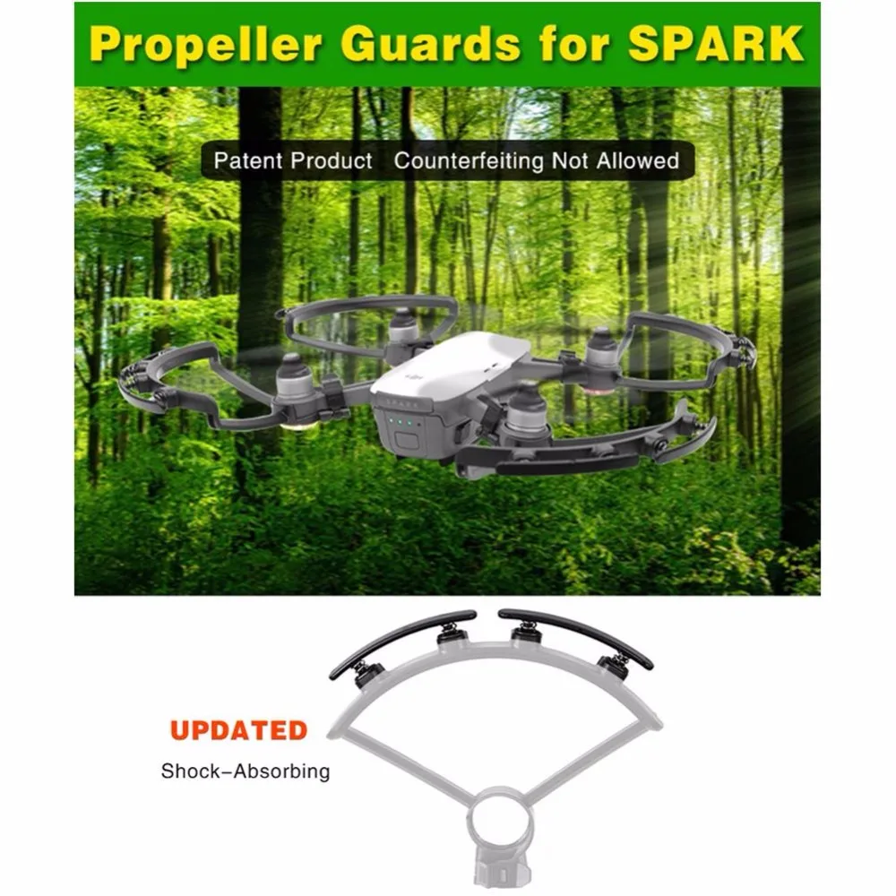 Обновлен Spark Quick Release Пропеллеры охранников бампер протекторы Авария защиты для DJI
