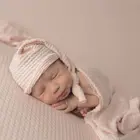 Пеленка и шапочка для новорожденных, стрейч, для съемки новорожденных