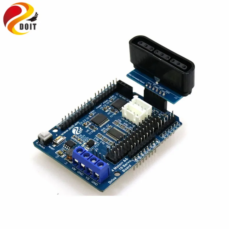 2ch 4ch DC мотор драйвер 16 способ сервопривод щит для Arduino 2wd 4wd RC умный робот танк Автомобиль DIY Роботизированная рука робототехники
