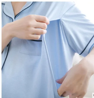 Пижама для беременных женщин грудного вскармливания с коротким рукавом домашнее