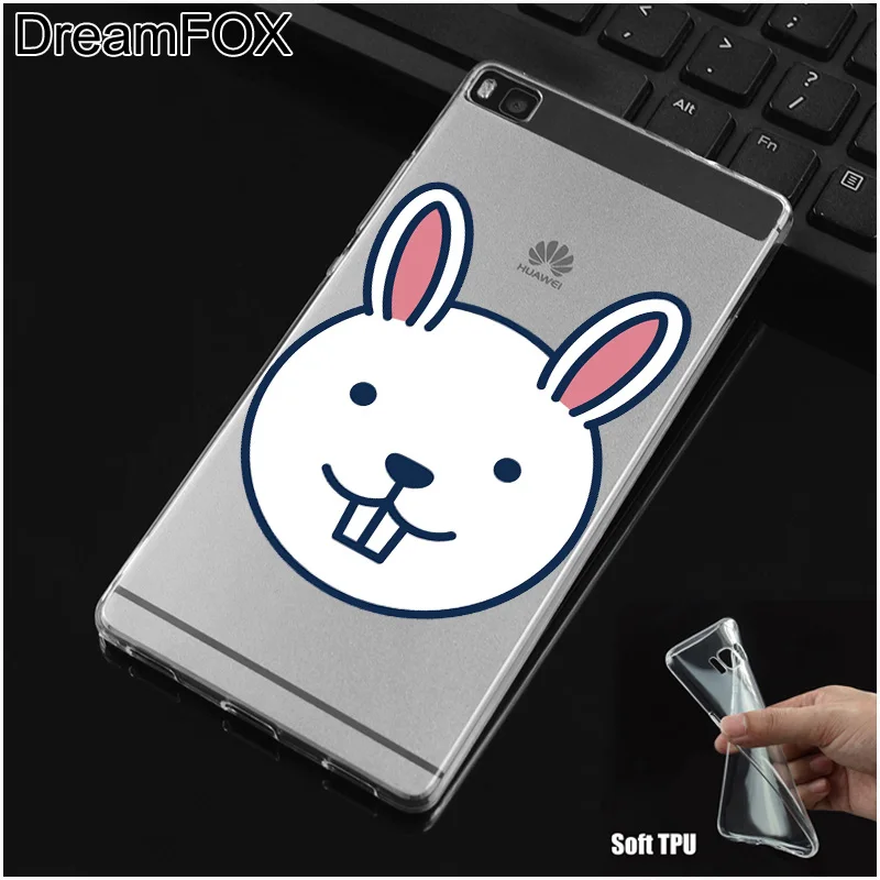 DREAMFOX L326 милый кролик Дизайн Мягкий ТПУ силиконовый чехол для huawei P8 P9 P10 Lite Plus 2017 Honor