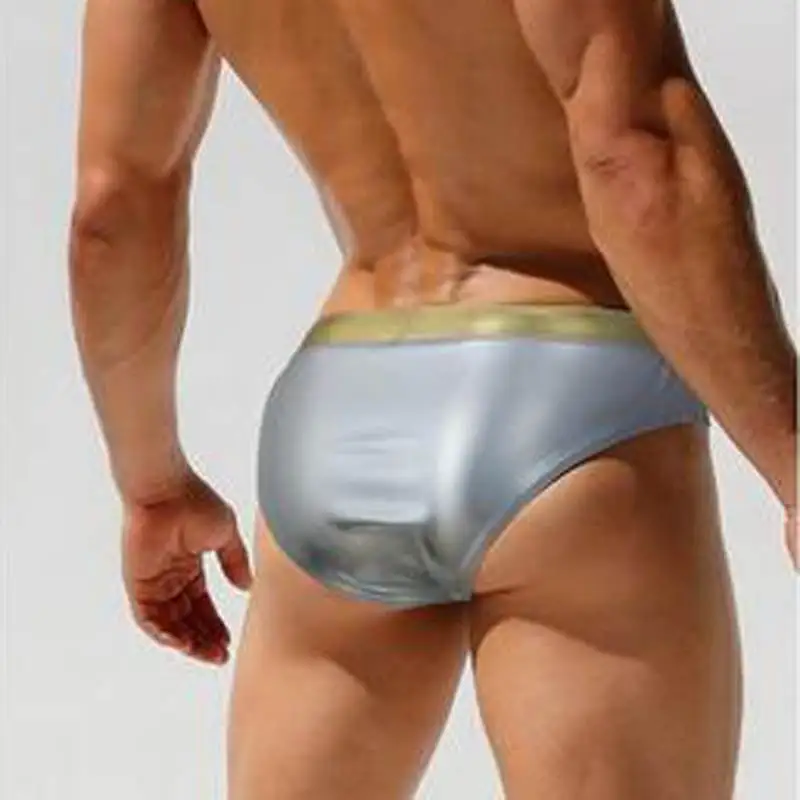 Сексуальные мужские с низкой посадкой бикини купальники из металла Стиль