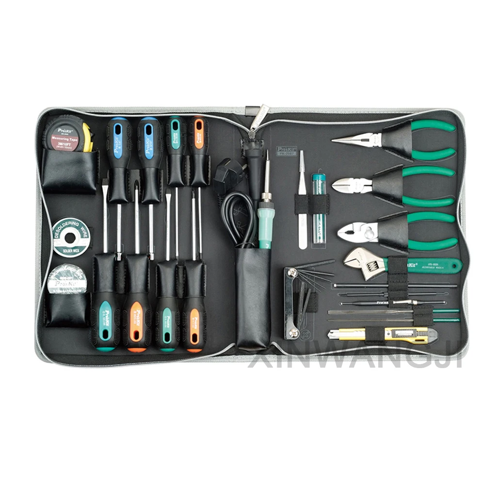 Pro'skit PK-2087B инструменты для обслуживания электрика Группа бытовой техники Набор для обслуживания плоскогубцы отвертка паяльник