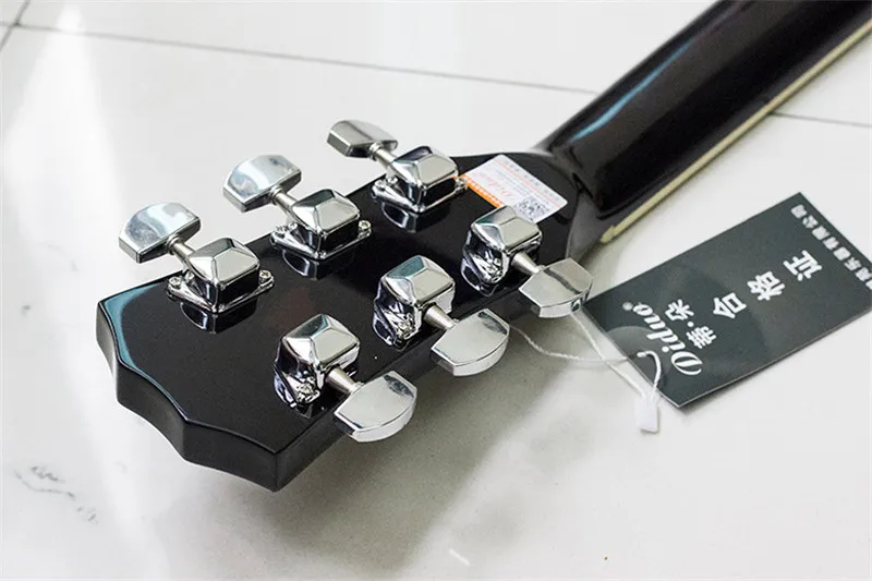 1 шт. 40 дюймов Акустическая гитара из липы закат Цвет унисекс палисандр гриф ra
