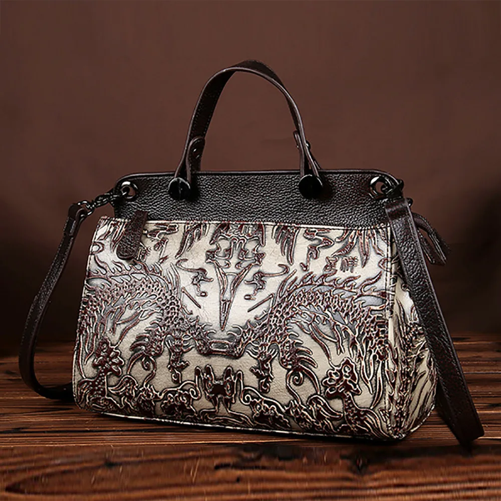 Высокое качество воловья натуральная кожа Одна сумка на плечо Женская винтажная