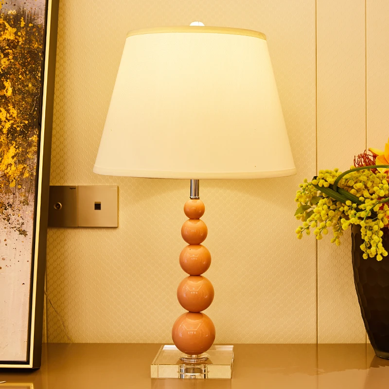 Pink Crystal Ball Table Lamp Girl's Bedroom Indoor Lighting K9 Lamps For Living Room Bedside | Освещение