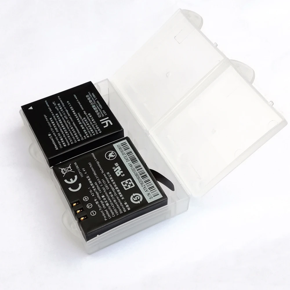 2x1400 mAh xiaoyi 4K аккумулятор AZ16-1 Аккумулятор для xiaomi Yi 4K 2 Yi II+ USB двойное ЖК-зарядное устройство для камеры xiaomi YI 4K
