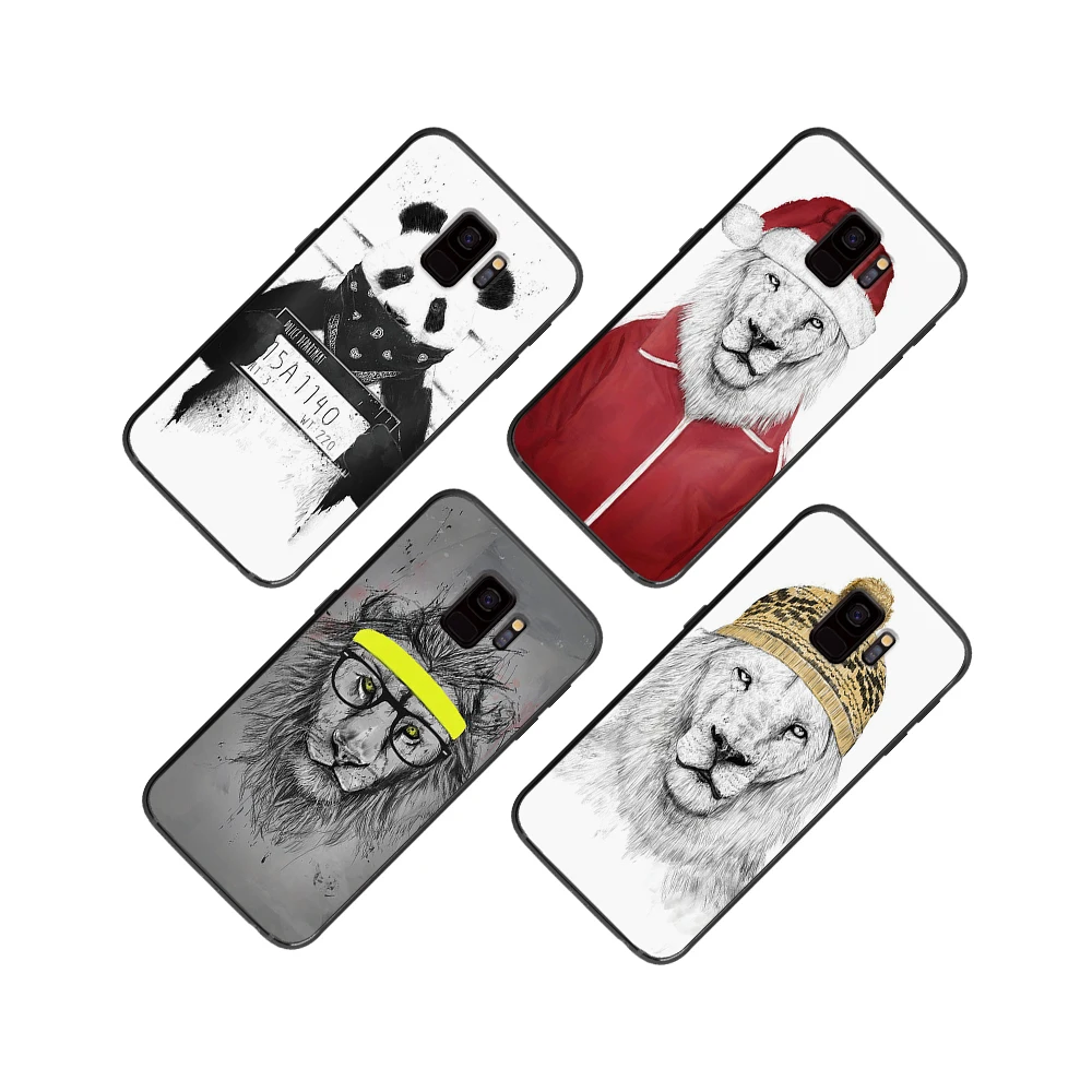 Мягкий чехол для телефона с рисунками животных Samsung Galaxy S6 S7 S8 S9 S10e Plus Note 8 9 |