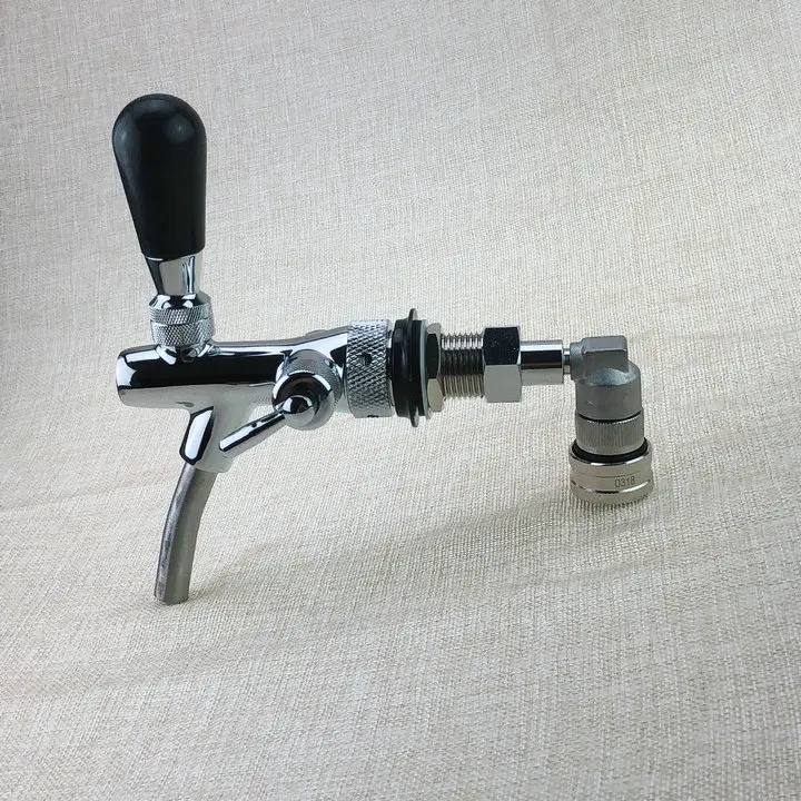 Кег для Домашнего Пива Диспенсер регулируемый кран пива с шариковым замком из